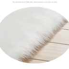 Tapete de Pelúcia Irregular Fofo 🐾 – Decoração Aconchegante para Sala