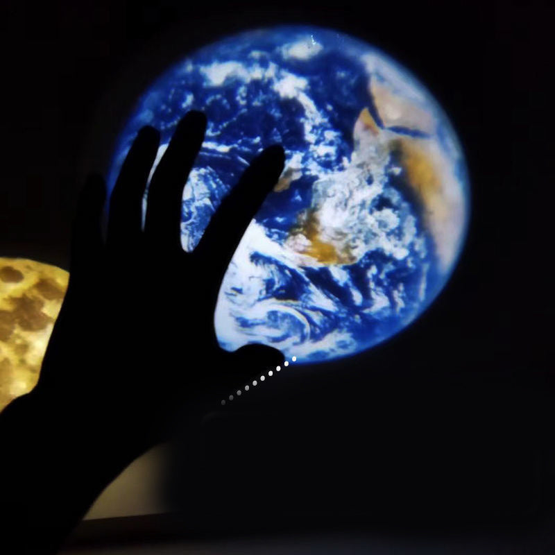 Candeeiro Projetor LED Lua & Pôr do Sol – Luz Ambiente para Quarto e Decoração