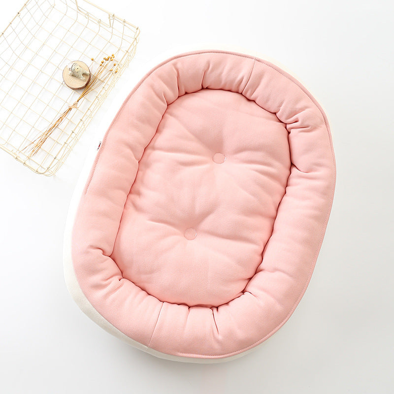 Cama para Cães Grandes – Conforto em Algodão e Veludo