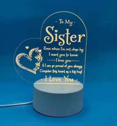 Candeeiro de Mesa Minimalista “DAD” – Luz Noturna Quente e Estilosa