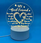 Candeeiro de Mesa Minimalista “DAD” – Luz Noturna Quente e Estilosa