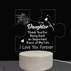 Candeeiro de Mesa Minimalista “DAD” – Luz Noturna Quente e Estilosa