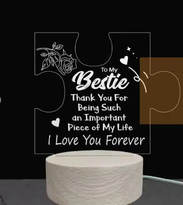 Candeeiro de Mesa Minimalista “DAD” – Luz Noturna Quente e Estilosa