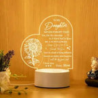 Candeeiro de Mesa Minimalista “DAD” – Luz Noturna Quente e Estilosa