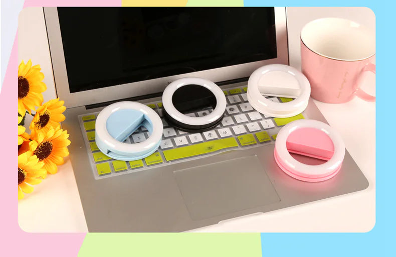 Ring Light Portátil para Selfies – Iluminação Perfeita em Qualquer Ambiente