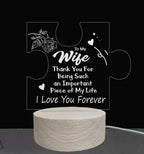 Candeeiro de Mesa Minimalista “DAD” – Luz Noturna Quente e Estilosa