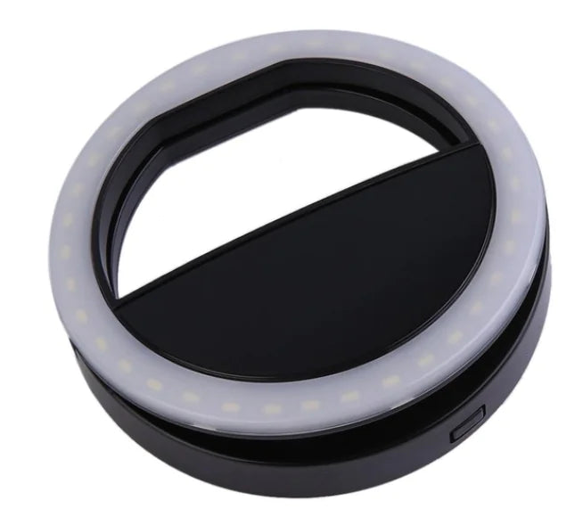 Ring Light Portátil para Selfies – Iluminação Perfeita em Qualquer Ambiente