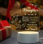 Candeeiro de Mesa Minimalista “DAD” – Luz Noturna Quente e Estilosa