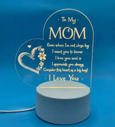 Candeeiro de Mesa Minimalista “DAD” – Luz Noturna Quente e Estilosa