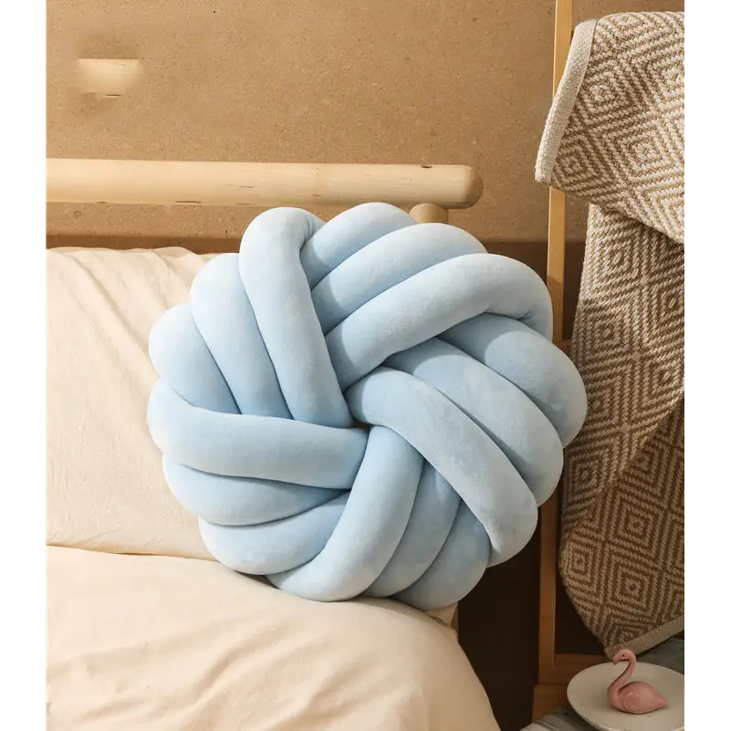 Almofada Decorativa em Nó – Conforto e Estilo para a Sua Casa - Azul - Flatware Set