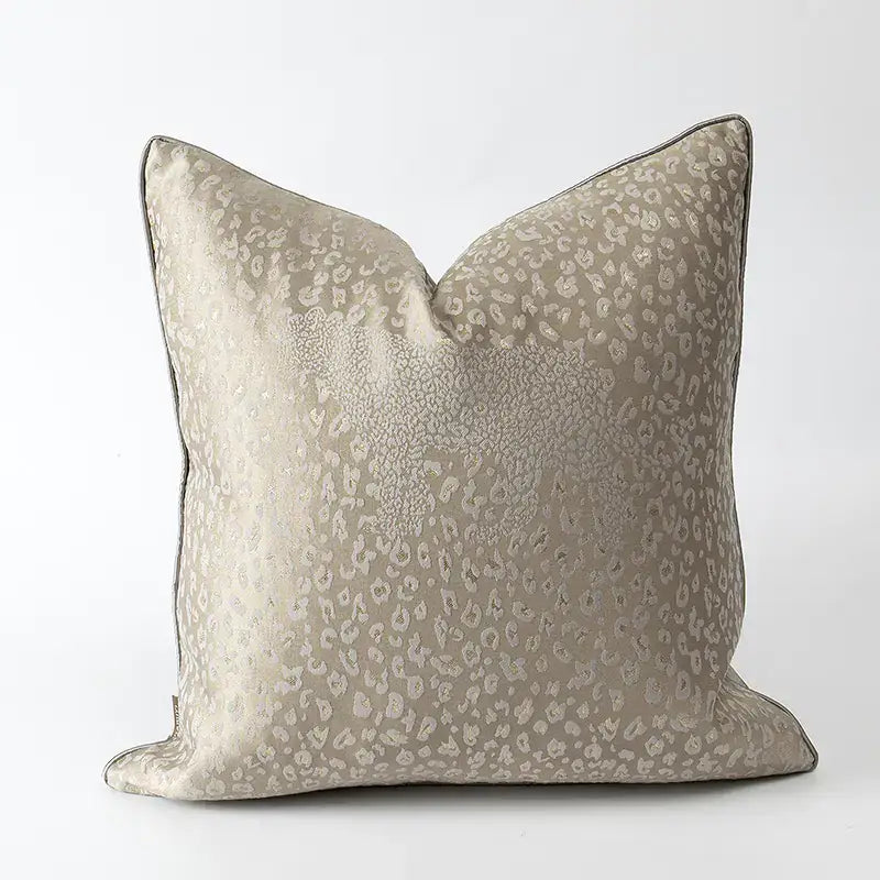 Almofada Lombar para Sala 🛋️ – Conforto Ergonómico - Gold Leopard Grey / 45x45 pillowcase