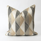 Almofada Lombar para Sala 🛋️ – Conforto Ergonómico - Rhombic grid / 50x50 pillowcase