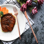 Conjunto de Talheres de Luxo em Aço Inoxidável – 36 Peças com Caixa de Presente em Madeira - Flatware Set