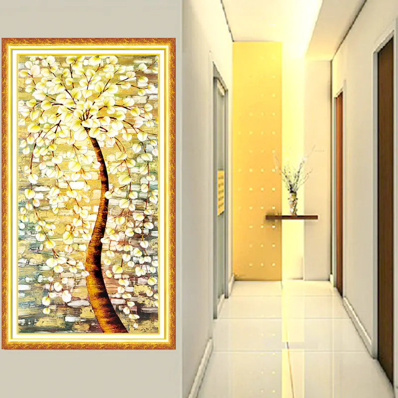 Pintura 5D com Diamantes por Atacado ✨ – Decoração Elegante para Parede da Sala de Estar