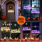 Placa Decorativa LED de Halloween – Luz Assustadoramente Criativa para Porta