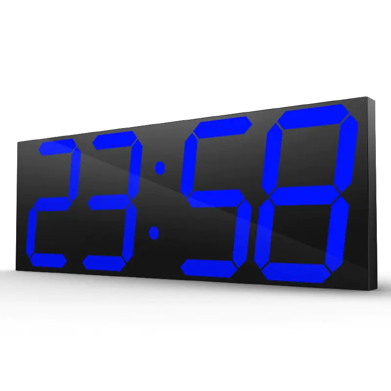 Modern Minimalist LED Wall Clock 🕒 – Stylish Living Room Decor - Blue