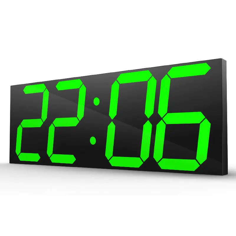 Modern Minimalist LED Wall Clock 🕒 – Stylish Living Room Decor - Green