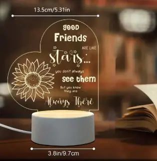 Candeeiro de Mesa Minimalista “DAD” – Luz Noturna Quente e Estilosa