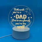 Candeeiro de Mesa Minimalista “DAD” – Luz Noturna Quente e Estilosa